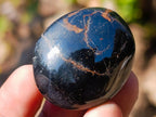 Polished Black Tourmaline Jewellery Size Galets x 70 From Madagascar - Toprock Gemstones and Minerals 
