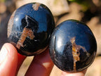 Polished Black Tourmaline Jewellery Size Galets x 70 From Madagascar - Toprock Gemstones and Minerals 