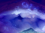 Polished Large Blue Lace Agate Standing Display Piece with Dog Tooth Calcite x 1 From Nsanje, Malawi - Toprock Gemstones and Minerals 