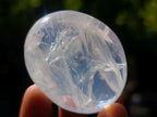 Polished Girasol Pearl Quartz Palm Stones x 20 From Ambatondrazaka, Madagascar - Toprock Gemstones and Minerals 