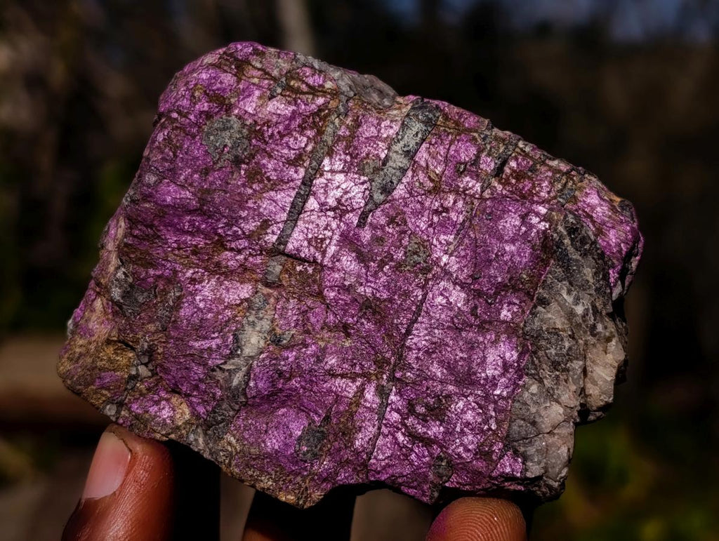 Natural Metallic Cobbed Purpurite Specimens x 6 From Erongo, Namibia - Toprock Gemstones and Minerals 