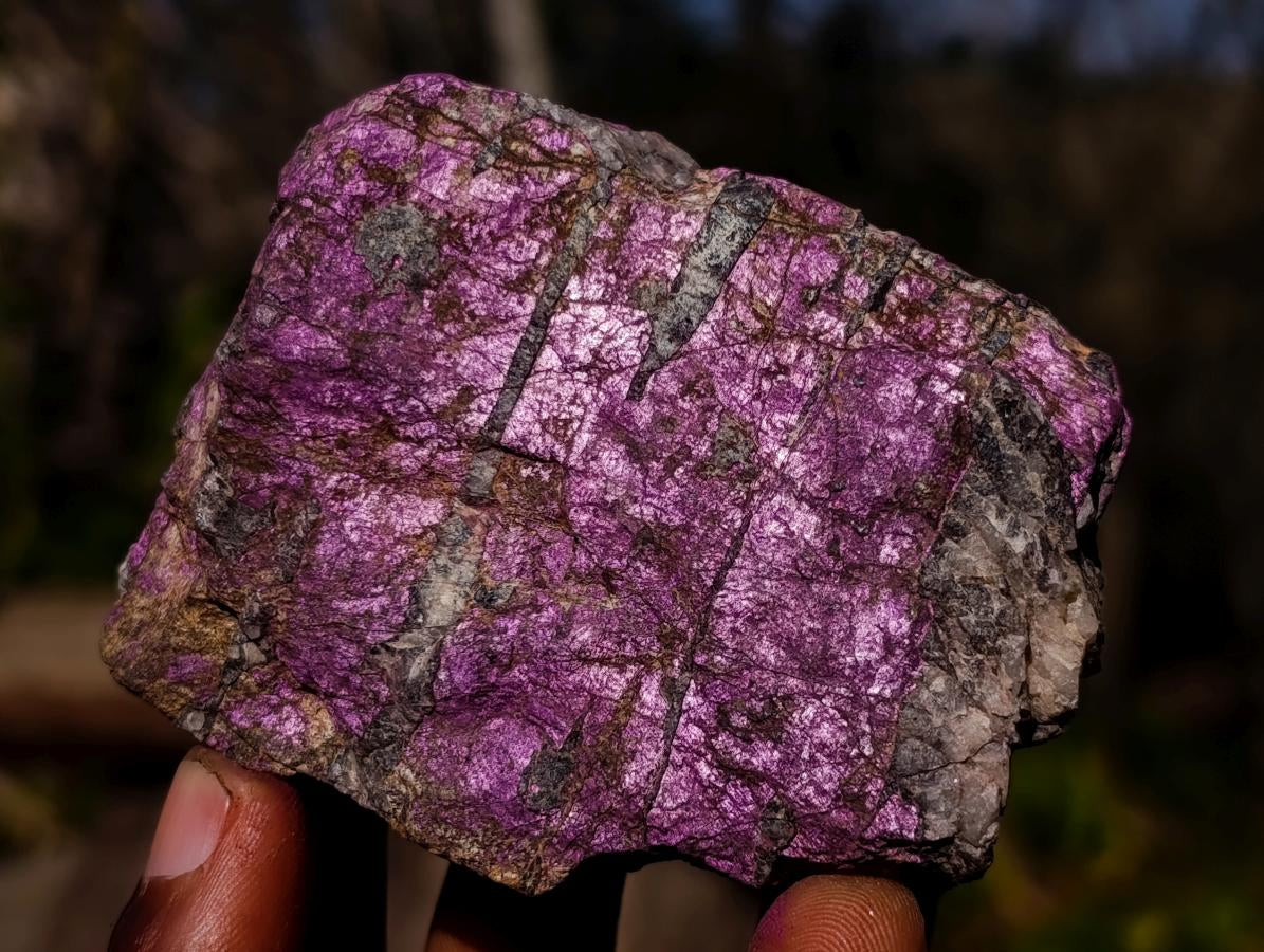 Natural Metallic Cobbed Purpurite Specimens x 6 From Erongo, Namibia - Toprock Gemstones and Minerals 