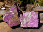 Natural Metallic Cobbed Purpurite Specimens x 6 From Erongo, Namibia - Toprock Gemstones and Minerals 