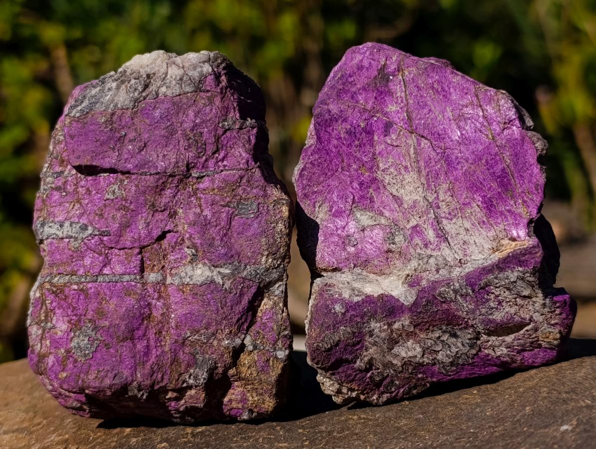 Natural Metallic Cobbed Purpurite Specimens x 6 From Erongo, Namibia - Toprock Gemstones and Minerals 