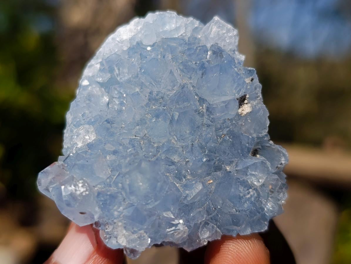 Natural Blue Celestite Specimens x 12 From Sakoany, Madagascar - Toprock Gemstones and Minerals 
