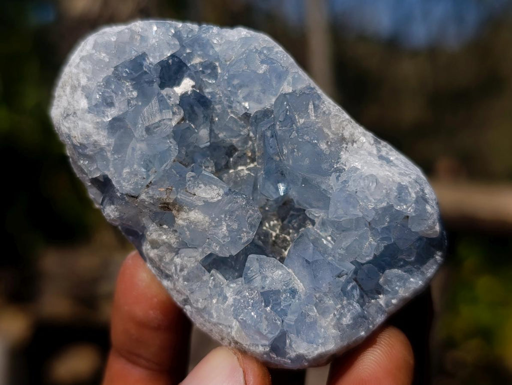 Natural Blue Celestite Specimens x 12 From Sakoany, Madagascar - Toprock Gemstones and Minerals 