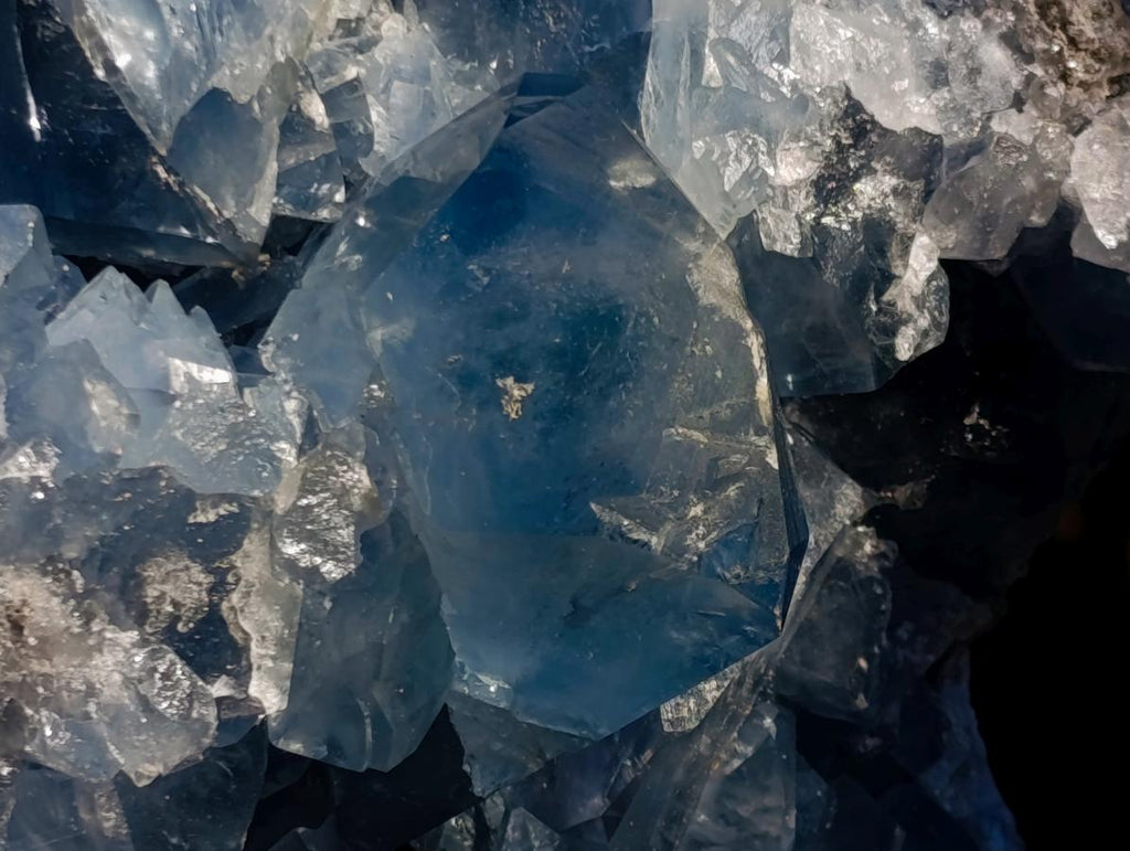 Natural XL Blue Celestite Geode Specimen x 1 From Sakoany, Madagascar - Toprock Gemstones and Minerals 