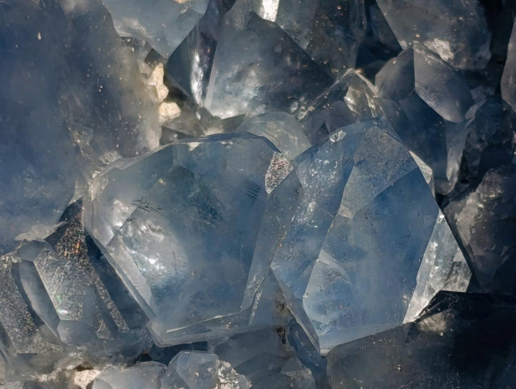 Natural XL Blue Celestite Geode Specimen x 1 From Sakoany, Madagascar - Toprock Gemstones and Minerals 