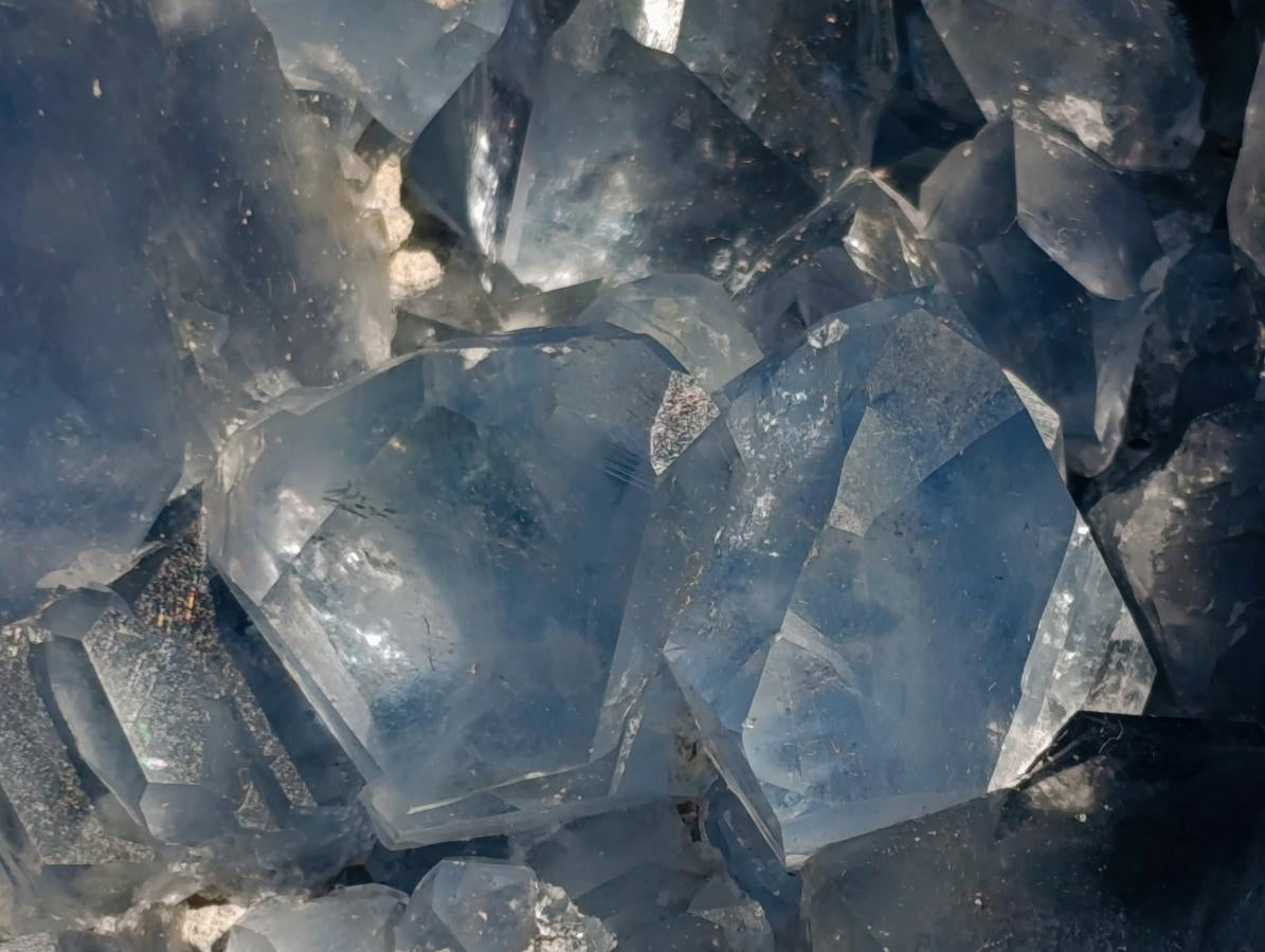 Natural XL Blue Celestite Geode Specimen x 1 From Sakoany, Madagascar - Toprock Gemstones and Minerals 