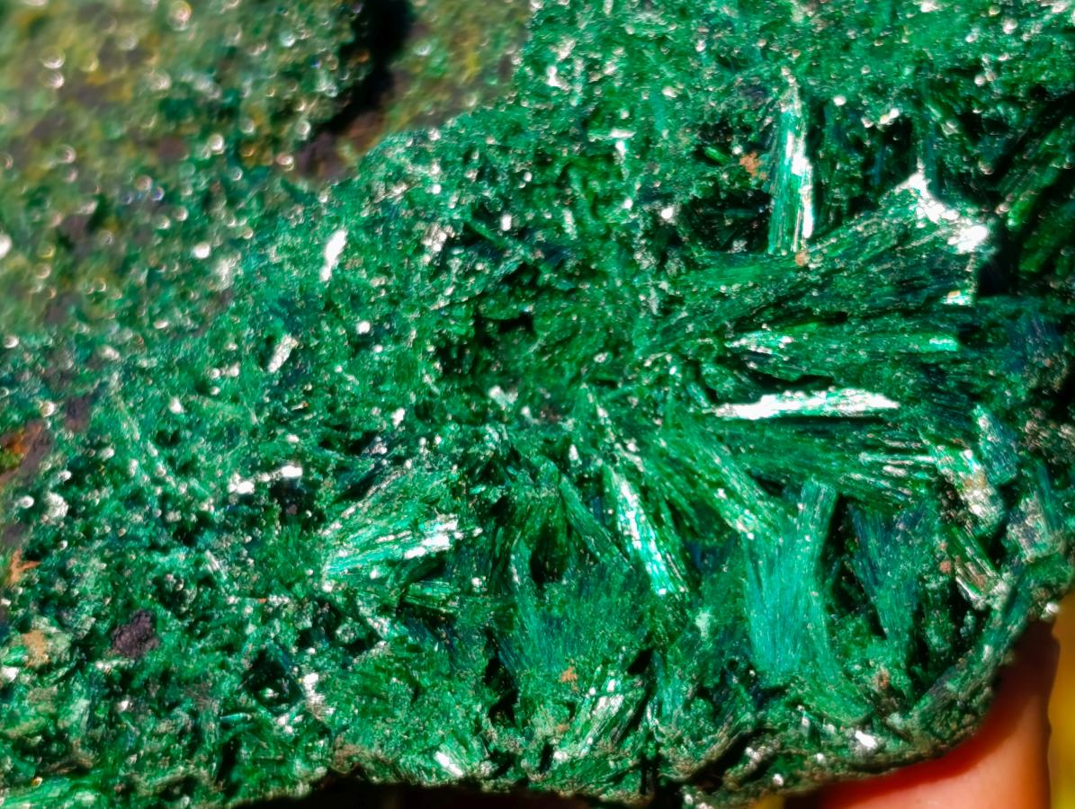 Natural Silky Malachite Specimens x 2 From Kasompe, Congo - Toprock Gemstones and Minerals 