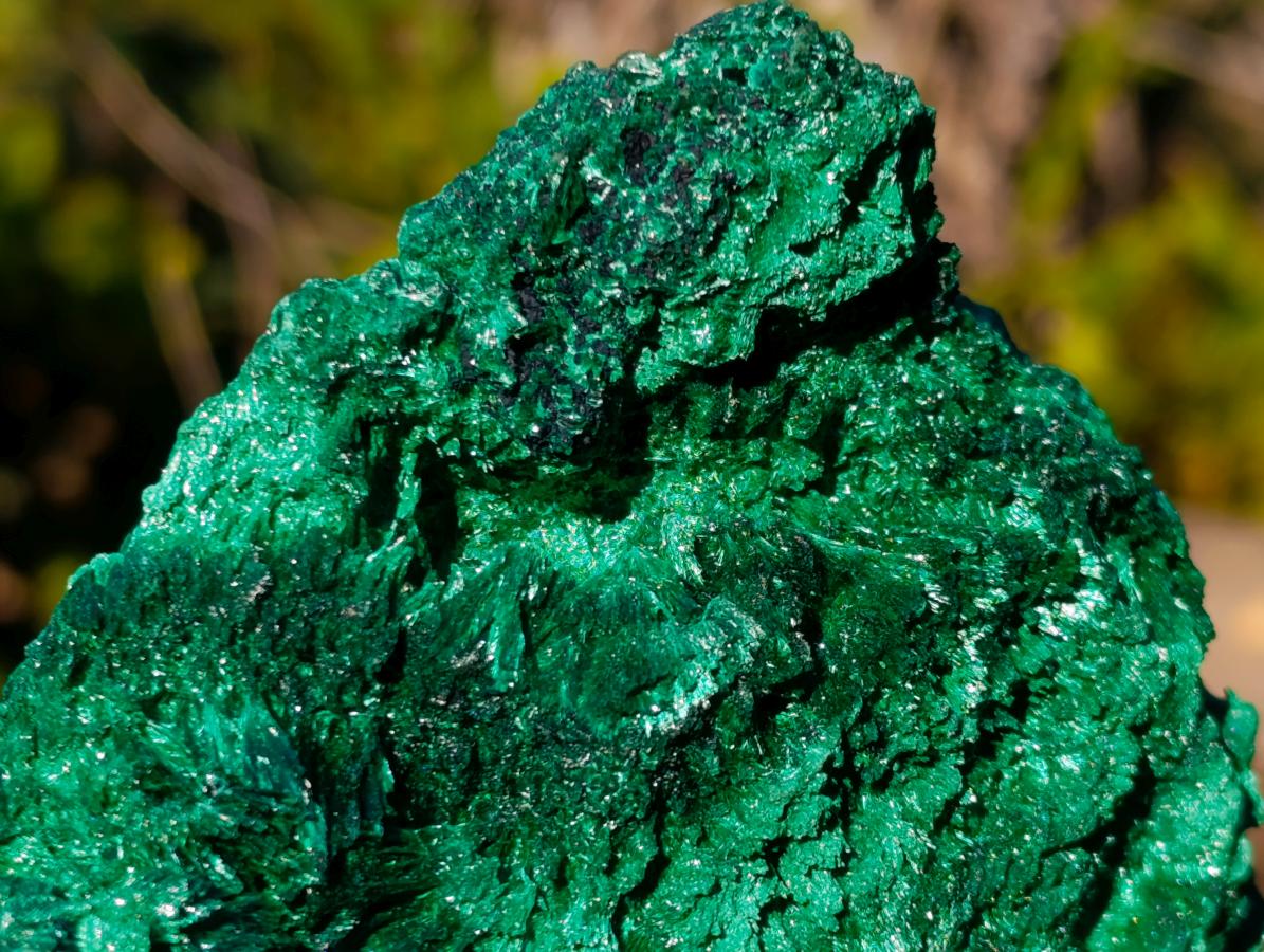 Natural Silky Malachite Specimens x 2 From Kasompe, Congo - Toprock Gemstones and Minerals 