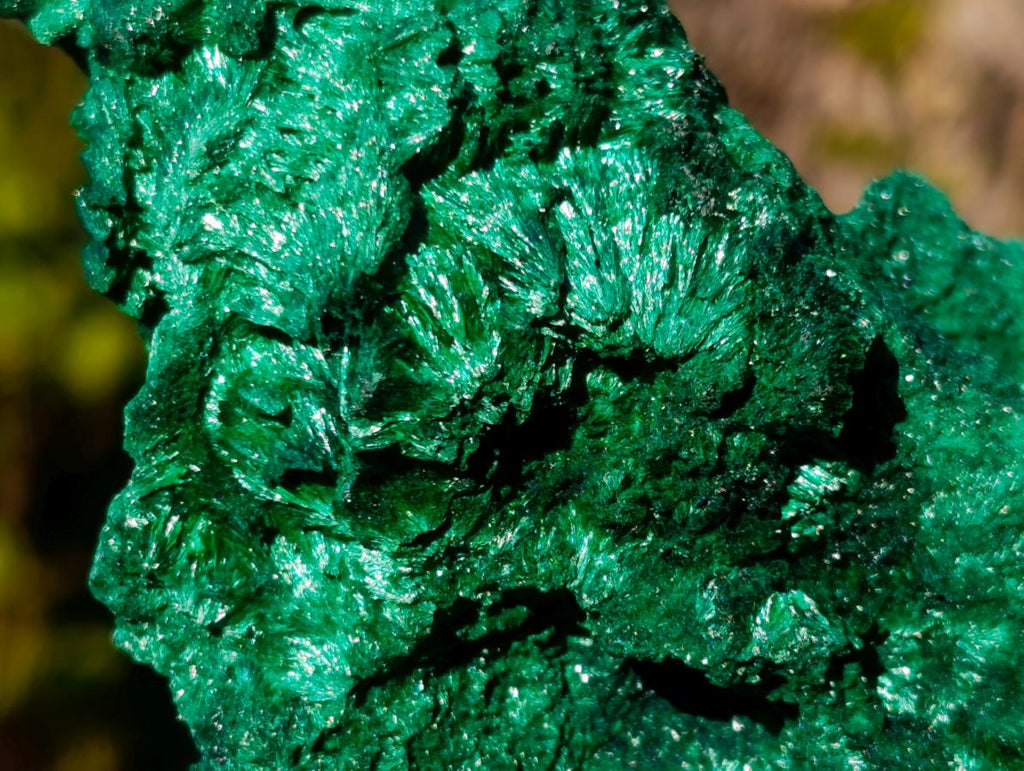Natural Silky Malachite Specimens x 2 From Kasompe, Congo - Toprock Gemstones and Minerals 