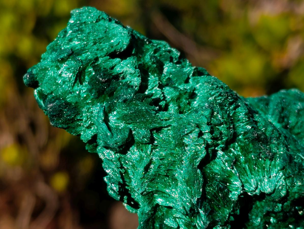 Natural Silky Malachite Specimens x 2 From Kasompe, Congo - Toprock Gemstones and Minerals 