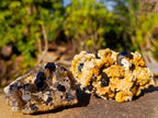 Natural Schorl Black Tourmaline Specimens with Associated Minerals x 6 From Erongo, Namibia - Toprock Gemstones and Minerals 