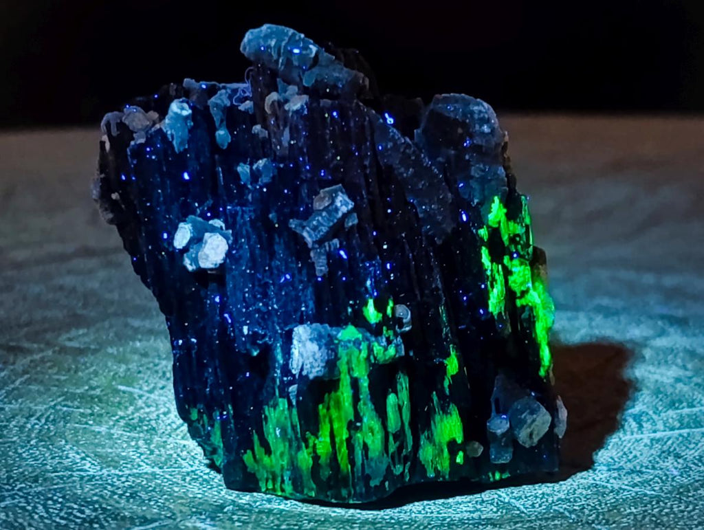 Natural Schorl Black Tourmaline Specimens with Associated Minerals x 6 From Erongo, Namibia - Toprock Gemstones and Minerals 