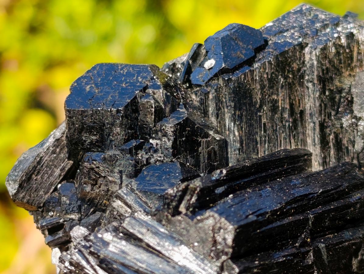Natural Schorl Black Tourmaline Specimens with Associated Minerals x 6 From Erongo, Namibia - Toprock Gemstones and Minerals 