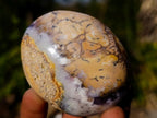 Polished Large Fluorescent Dendritic Opal Palm Stones x 12 From Moralambo, Madagascar - Toprock Gemstones and Minerals 