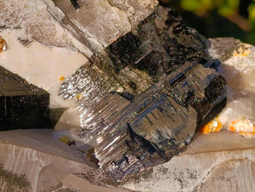 Natural Large Smokey Quartz Twin Crystal with Black Tourmaline x 1 From Erongo, Namibia - Toprock Gemstones and Minerals 