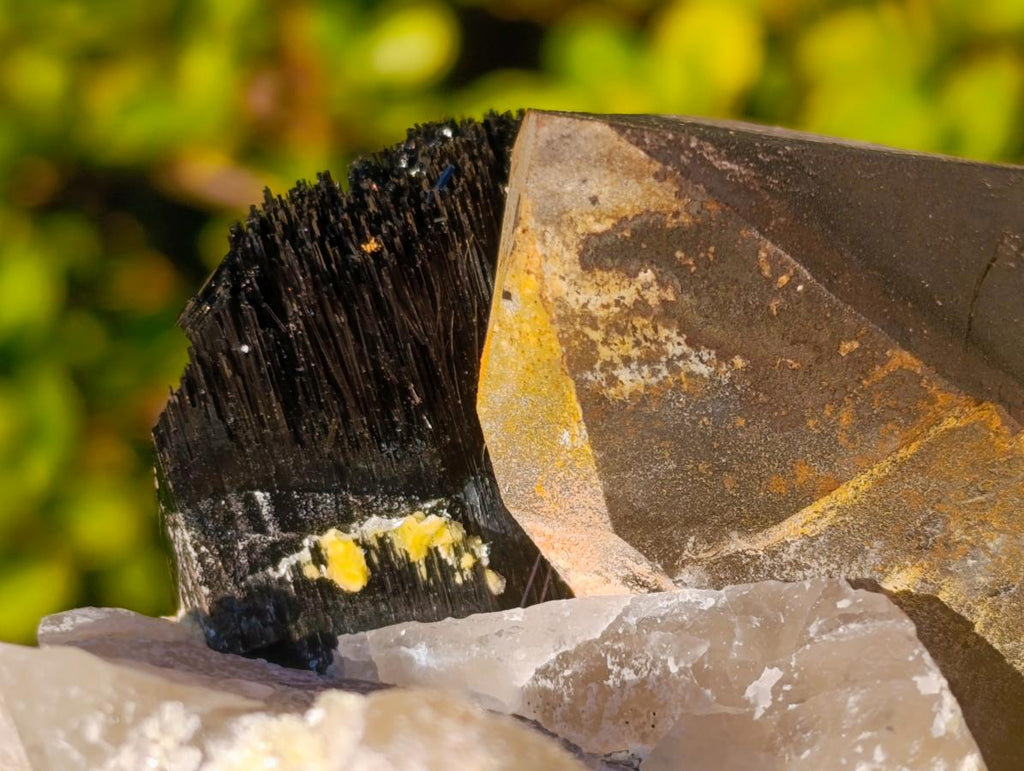 Natural Large Smokey Quartz Twin Crystal with Black Tourmaline x 1 From Erongo, Namibia - Toprock Gemstones and Minerals 