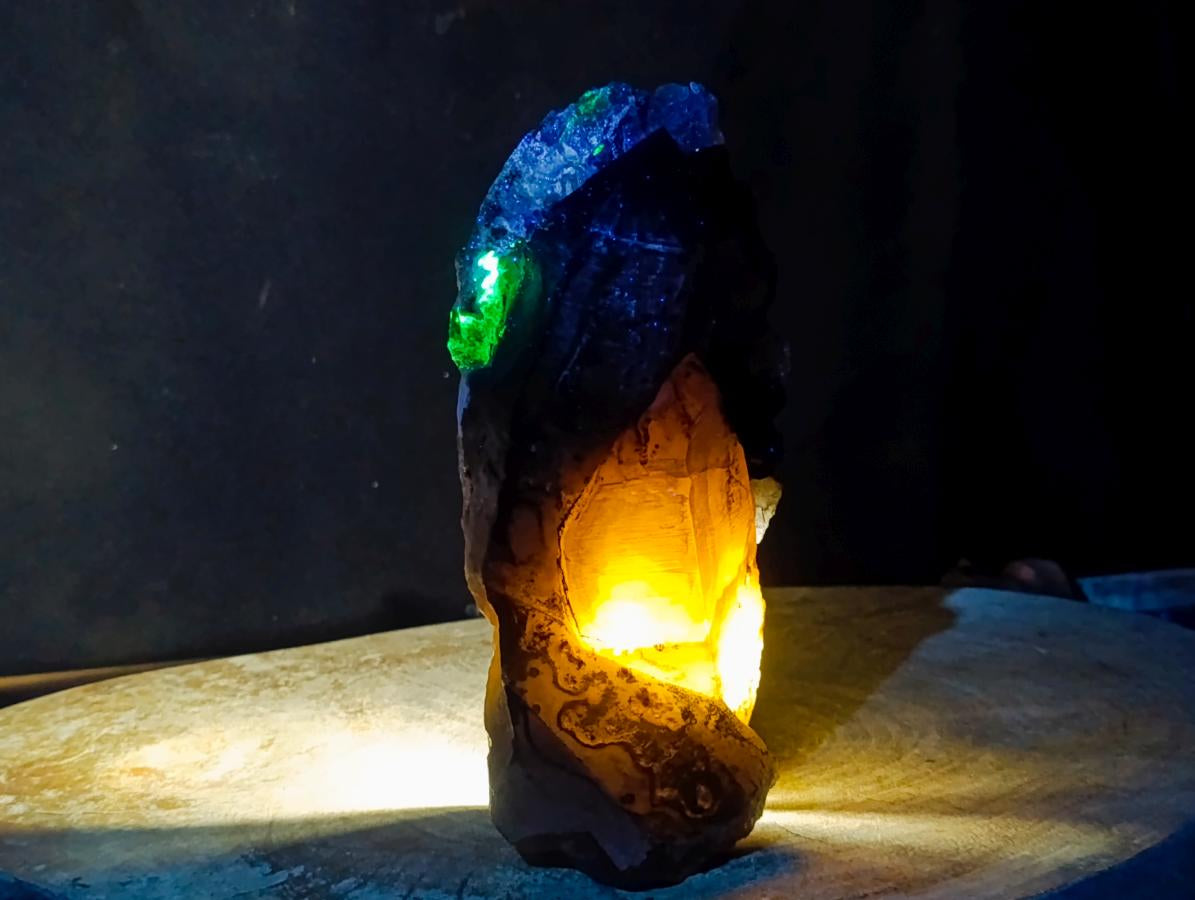 Natural Large Smokey Quartz Twin Crystal with Black Tourmaline x 1 From Erongo, Namibia - Toprock Gemstones and Minerals 