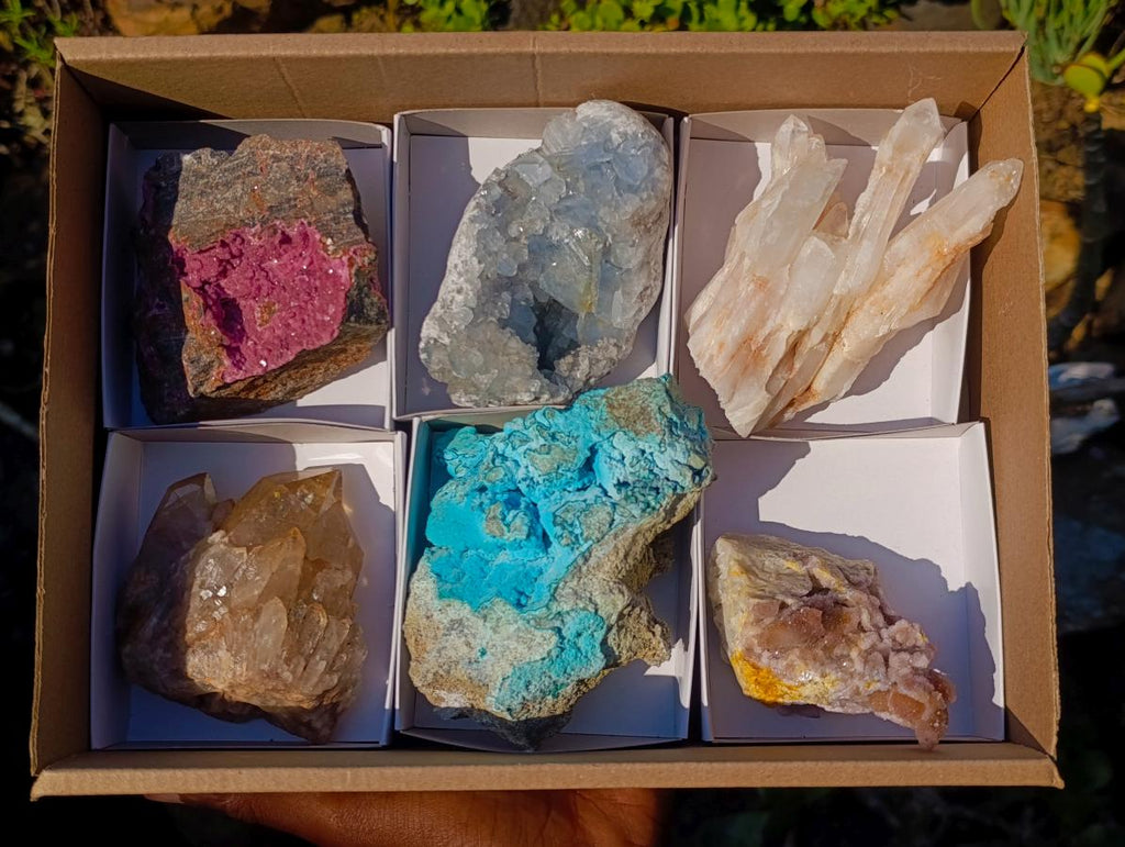 Natural Mix of Multi Mineral Specimens x 6 From Southern Africa - Toprock Gemstones and Minerals 