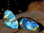 Polished Labradorite Standing Display Pieces x 12 From Madagascar - Toprock Gemstones and Minerals 