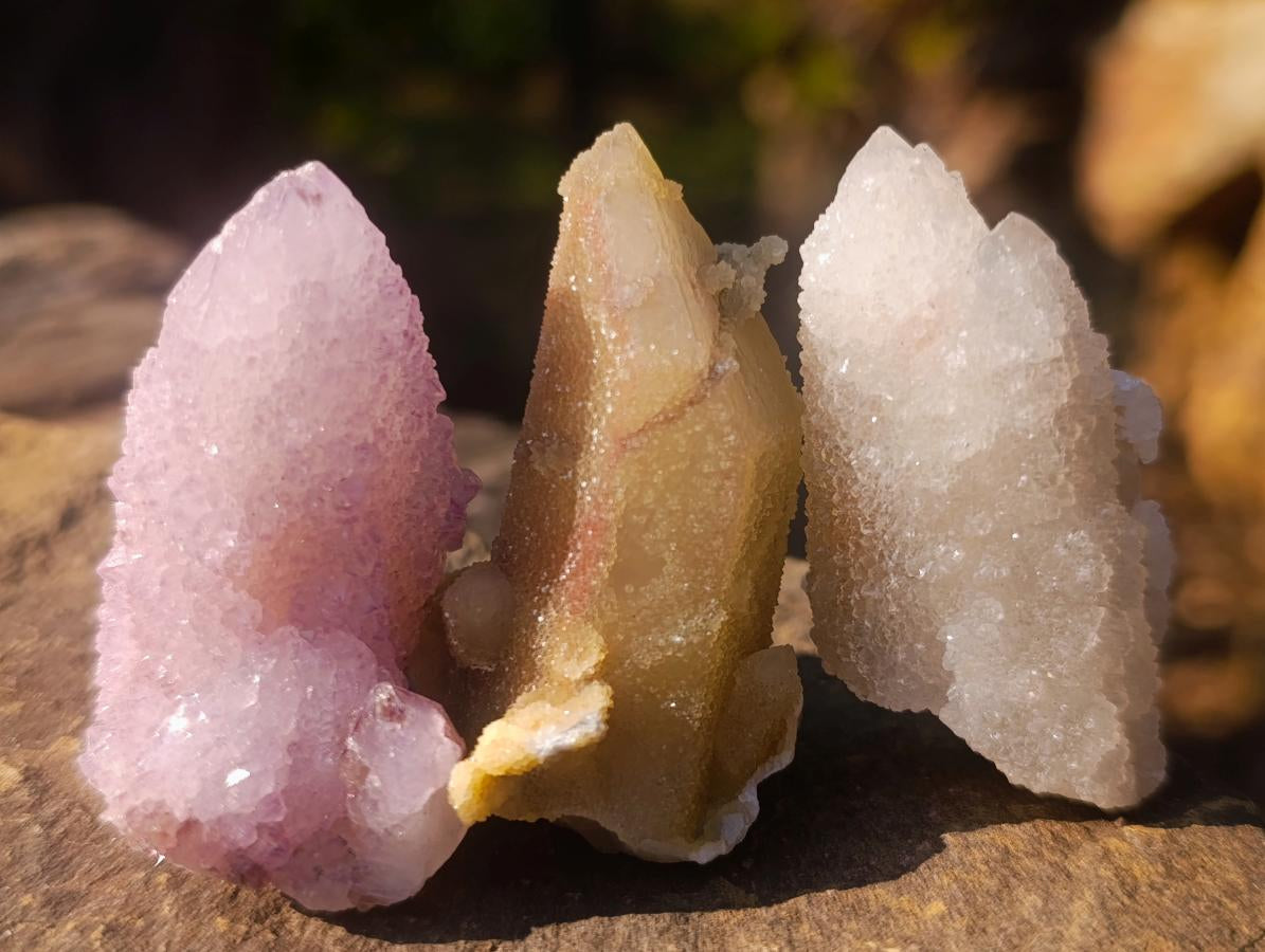 Natural Mixed Spirit Quartz Crystals and Clusters x 35 From Boekenhouthoek, South Africa - Toprock Gemstones and Minerals 