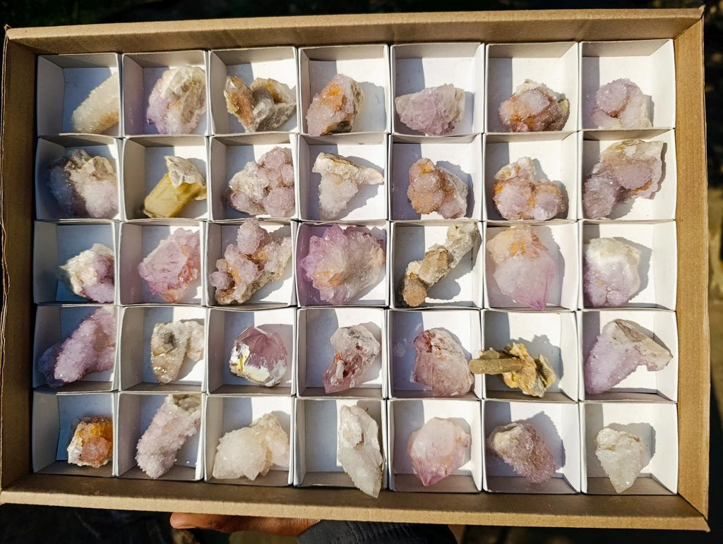 Natural Mixed Spirit Quartz Crystals and Clusters x 35 From Boekenhouthoek, South Africa - Toprock Gemstones and Minerals 