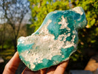 Polished One Side Mtorolite Chrysoprase Slices x 6 From Mutorashanga, Zimbabwe