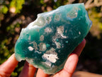 Polished One Side Mtorolite Chrysoprase Slices x 6 From Mutorashanga, Zimbabwe