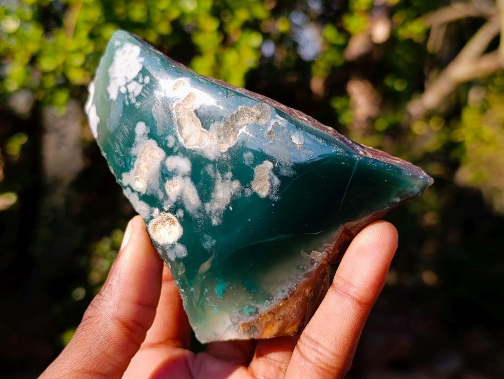 Polished One Side Mtorolite Chrysoprase Slices x 6 From Mutorashanga, Zimbabwe