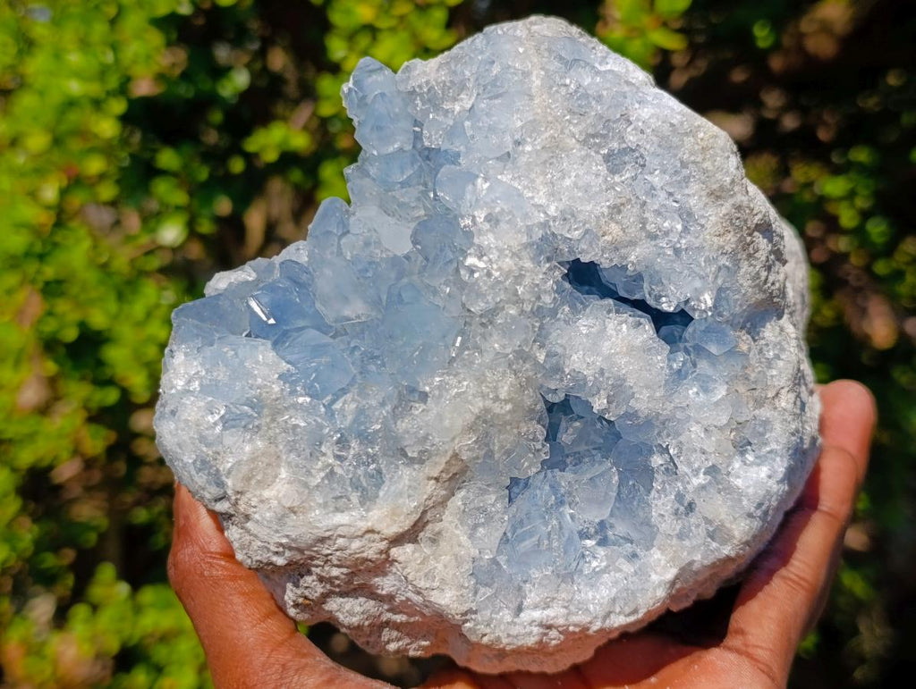 Natural Large Blue Celestite Geode Specimen x 1 From Sakoany, Madagascar