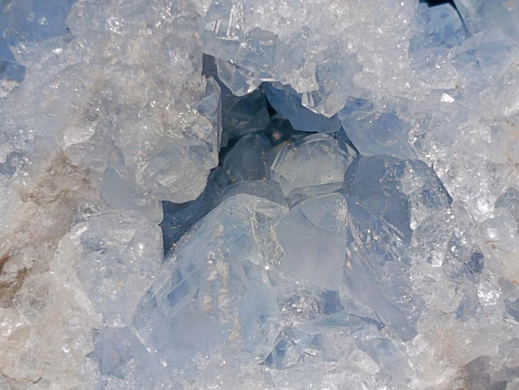Natural Large Blue Celestite Geode Specimen x 1 From Sakoany, Madagascar