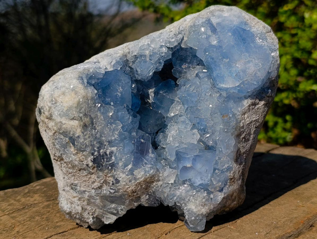 Natural Large Blue Celestite Geode Specimen x 1 From Sakoany, Madagascar