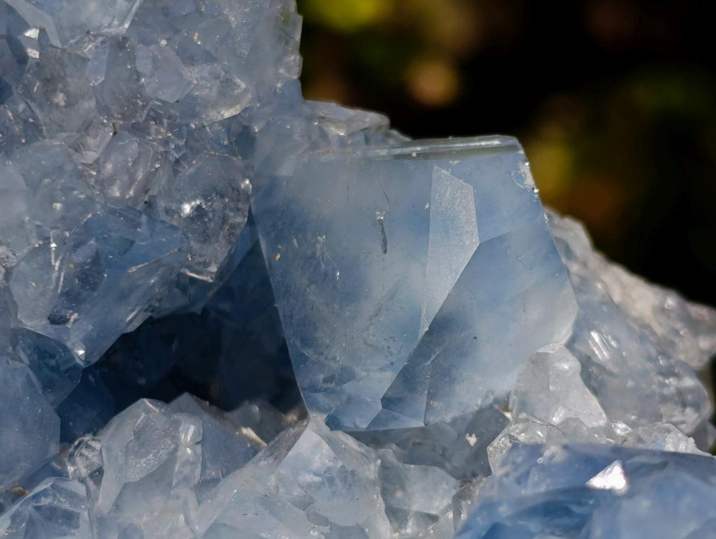Natural Large Blue Celestite Geode Specimen x 1 From Sakoany, Madagascar