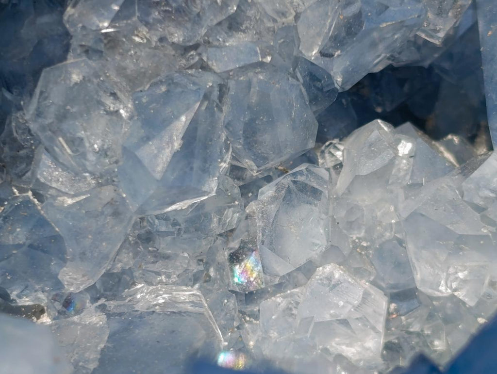 Natural Large Blue Celestite Geode Specimen x 1 From Sakoany, Madagascar