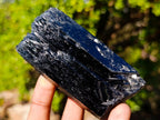 Natural Schorl Black Tourmaline Crystal Specimens x 6 From Erongo, Namibia