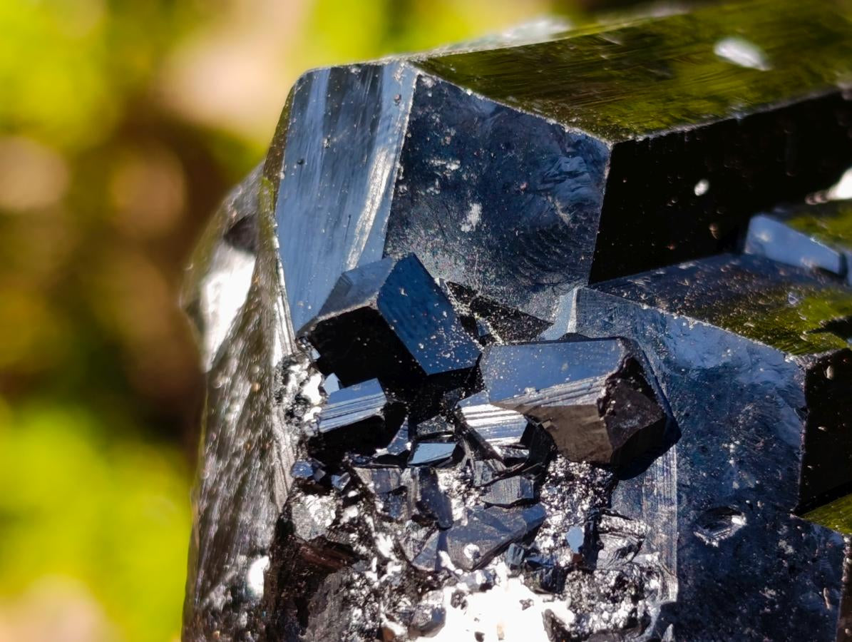 Natural Schorl Black Tourmaline Crystal Specimens x 6 From Erongo, Namibia