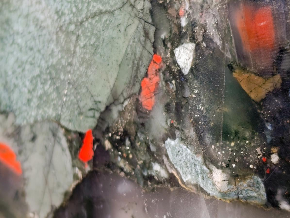 Polished Bloodstone Display Crystals x 2 From Swaziland