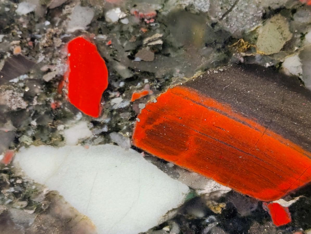 Polished Bloodstone Display Crystals x 2 From Swaziland