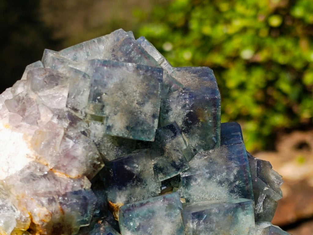 Natural XL Green Cubic Fluorite Specimen x 1 From Mandrosonoro, Madagascar