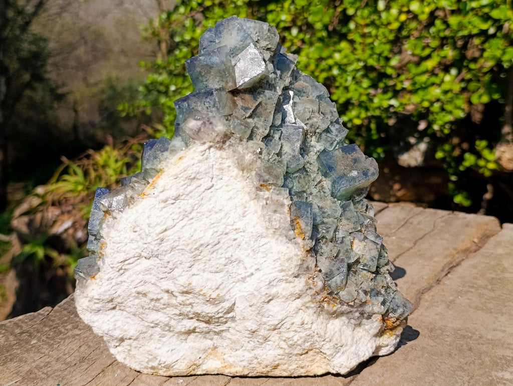 Natural XL Green Cubic Fluorite Specimen x 1 From Mandrosonoro, Madagascar