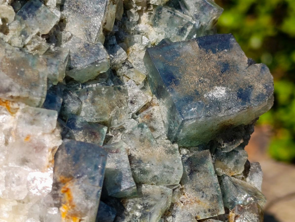 Natural XL Green Cubic Fluorite Specimen x 1 From Mandrosonoro, Madagascar