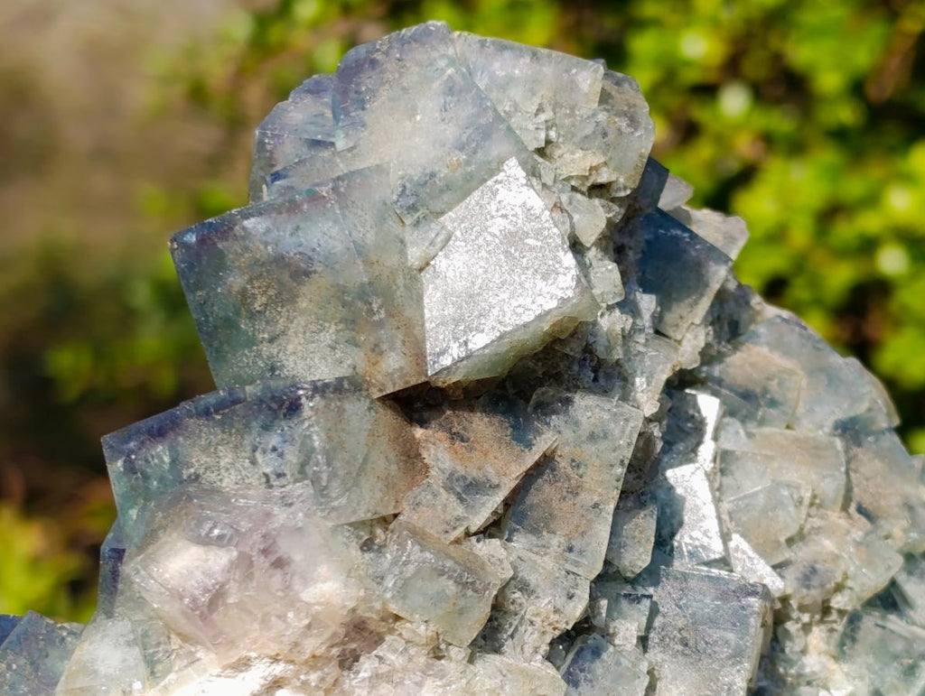 Natural XL Green Cubic Fluorite Specimen x 1 From Mandrosonoro, Madagascar