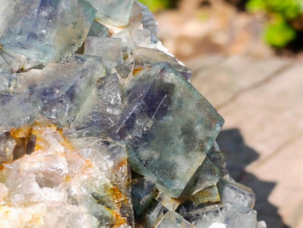 Natural XL Green Cubic Fluorite Specimen x 1 From Mandrosonoro, Madagascar