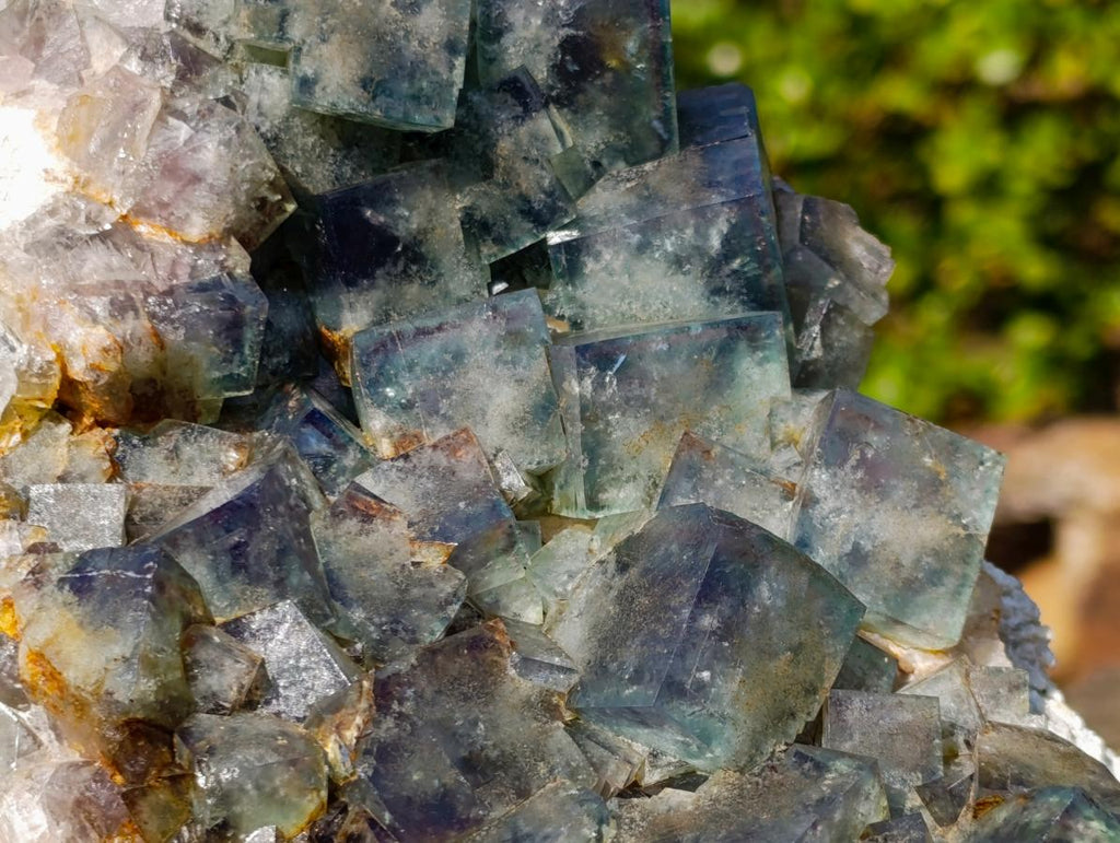 Natural XL Green Cubic Fluorite Specimen x 1 From Mandrosonoro, Madagascar
