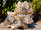 Natural Large Smokey Quartz Cluster x 1 From Erongo, Namibia - Toprock Gemstones and Minerals 