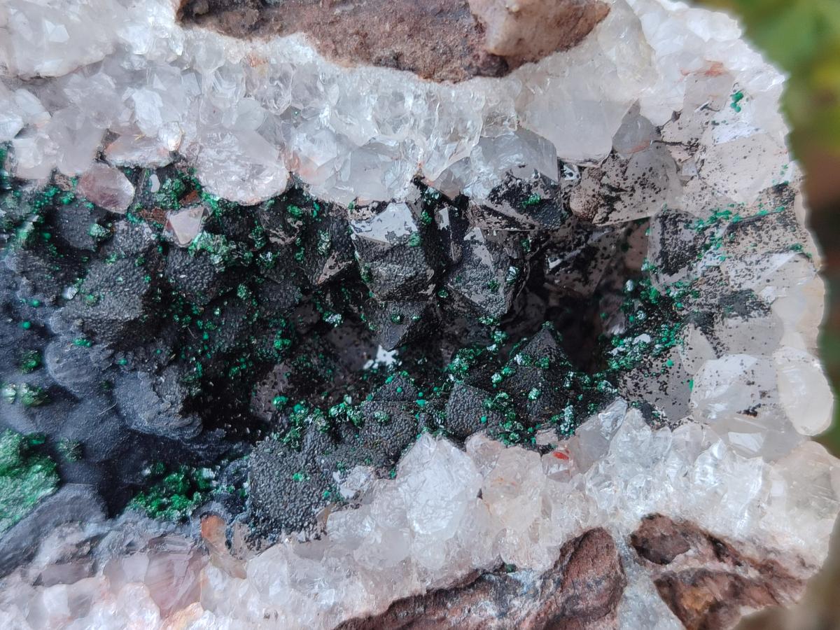 Natural Ball Malachite Specimens on Quartz and Dolomite Matrix x 2 From Mindingi Mine, Kambove, Congo - Toprock Gemstones and Minerals 