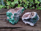 Natural Ball Malachite Specimens on Quartz and Dolomite Matrix x 2 From Mindingi Mine, Kambove, Congo - Toprock Gemstones and Minerals 