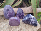 Polished Lepidolite Free Forms x 4 From Zimbabwe - Toprock Gemstones and Minerals 